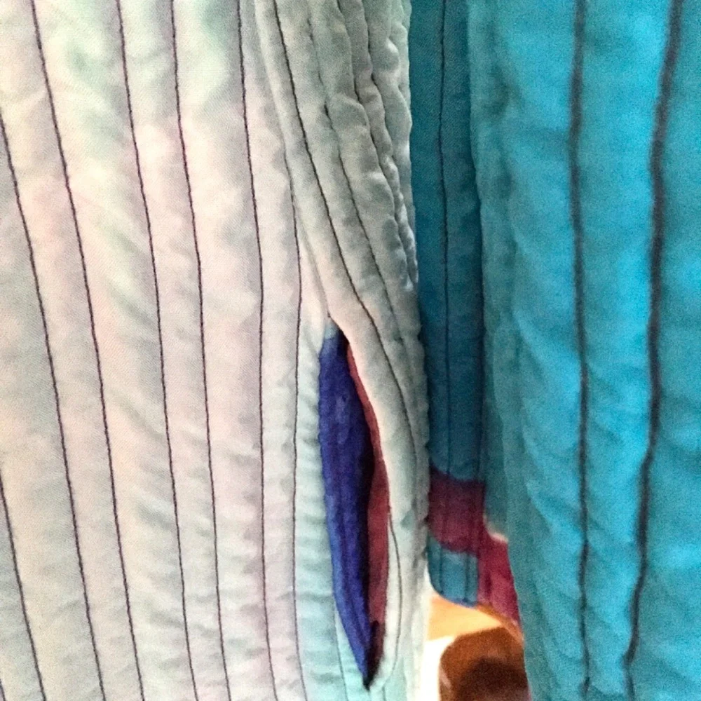 Mary McFadden Long Silk Evening Coat - Picture 8 of 10